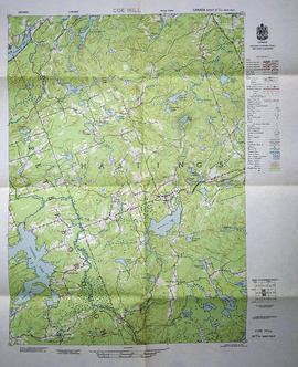 Topographical map of Coe Hill - west half