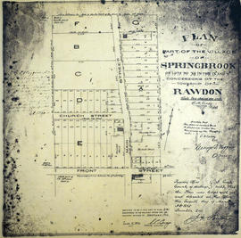 Plan of part of the village of Springbrook