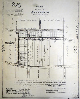 Plan of Blocks J and H in the town of Deseronto