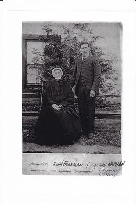 Photocopy of photograph of James and Ann Freeman of Tyendinaga Township, Ontario