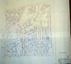 Central City of Belleville Map with Property Boundaries in 1976