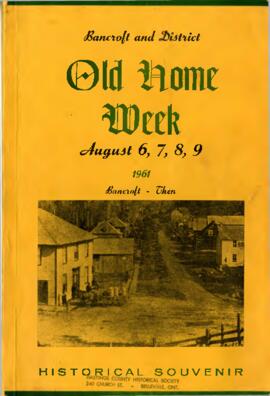 Bancroft and District Old Home Week brochure