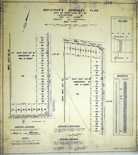 Registrar's Plan of Lot 33 in Sidney Township