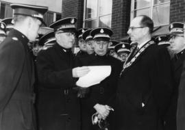 Salvation Army presentation to Mayor Mac Haig