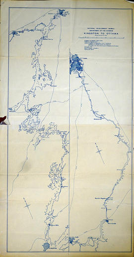 Map of Kingston to Ottawa