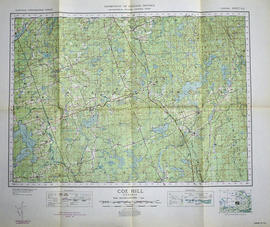 Topographical map of Coe Hill - Canada sheet