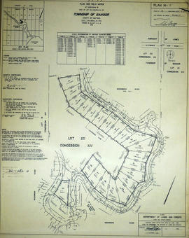 Subdivision of Part of Lot 30 in the Township of Bangor