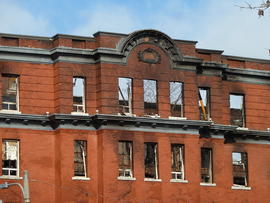 Digital images of the Hotel Quinte after the 2012 fire