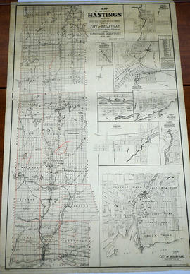 Map of Hastings with the Principal Villages and the City of Belleville