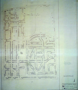 East City of Belleville Map with Property Boundaries in 1976