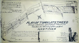 Subdivision of Town Lots 11-12 in the village of Tweed