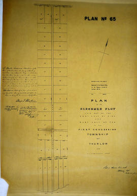 Plan of Herchmer Plot in the Township of Thurlow