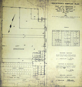 Registrar's Plan of part of Lot 3 in the Township of Thurlow