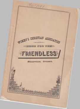 Second Annual Report of the Women's Christian Association and Home for the Friendless