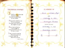 Memorial Books: Alice Joyce and William Joyce