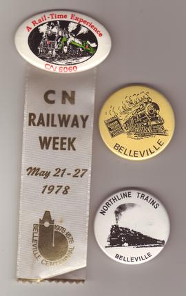 Railway Week ribbon and pins