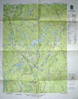 Topographical map of Coe Hill - east half