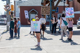 Paul Lantz photographs of Climate Strike event in Belleville