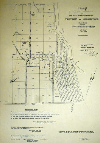 Plan of Lot 10 in the village of Tweed - Discover CABHC