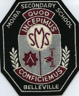 Moira Secondary School crest. Belleville, Ontario.