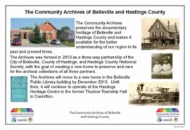 Community Archives display for OSUM Conference