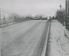 CN overpass, Front Street North, looking north