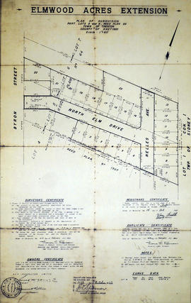 Subdivision of Elmwood Acres Extension in the Town of Trenton