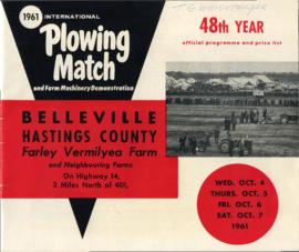 1961 Internatinal Plowing Match Programme