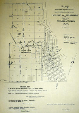 Plan of Lot 10 in the village of Tweed