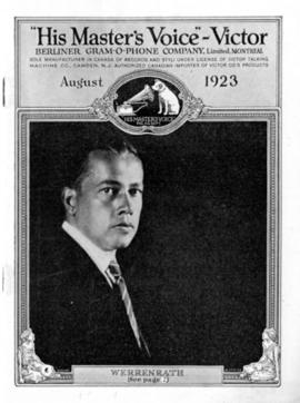 August 1923 HMV list of records for sale, from Doyle's Drug Store, Belleville.