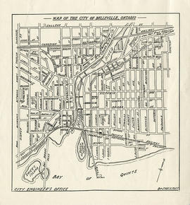 Map of the City of Belleville, Ontario