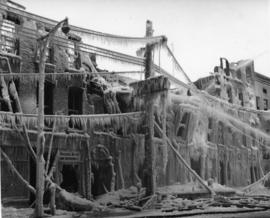 The aftermath of a fire at the Ben Safe block at 23-29 Bridge Street East in Belleville, Ontario....