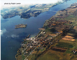 Aerial photograph of Deseronto and Bay of Quinte, Ontario