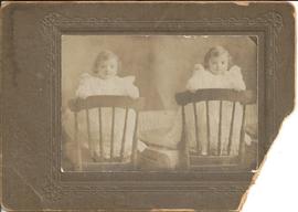 Photograph of twin girls