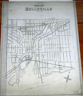 Map of City Streets in Belleville 1932