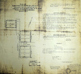 Subdivision of Lots 13-21 in the village of Stirling