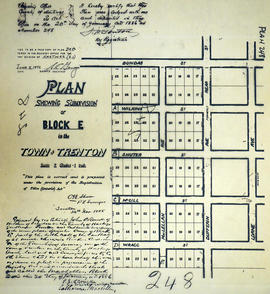 Subdivision of Block E in the Town of Trenton