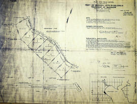 Subdivision of part of Broken Lots 21-22 in the Township of Bangor