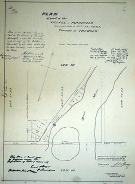 Plan of part of the village of Plainfield