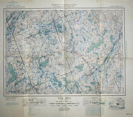 Topographical map of Coe Hill, Ontario