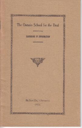 The Ontario School for the Deaf Handbook of Information