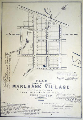 Plan of the village of Marlbank 1865