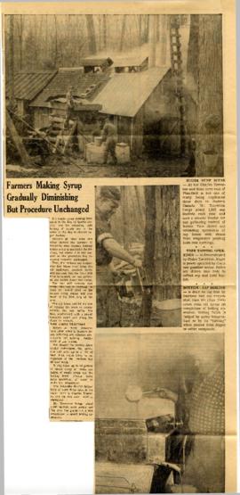 Thurlow Township : maple syrup making 1966