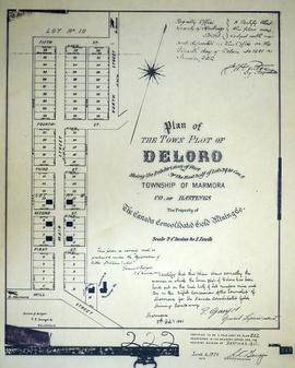 Plan of Town Plot of Deloro