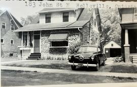 Digital copies of photographs of house at 183 John Street North, Belleville